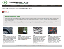 Tablet Screenshot of evergreen-global.com